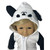 Panda Bear Costume for 18 Inch Dolls – Fleece Hoodie and Pants Set, Cute Animal Outfit with Hood