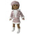 6 Piece Pink Tweed Outfit for 18 Inch Dolls – Fur Trim Jacket, Skirt, Shirt and Socks Set