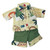 Safari Animal Outfit for 12 Inch Baby Dolls – Yellow Jungle Print Shirt & Green Pants Set