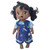 Dinosaur Print Shorts Outfit for 14 Inch Baby Dolls – Blue Top with Baby Blue Shorts Set