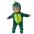 Dinosaur Hooded Suit of Green Fleece Dino Costume with Spikes and Zip Front Outfit  for 14–15 Inch Baby Dolls, 