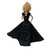 Long Black Evening Gown with Silver Sparkle for 11.5 Inch Fashion Dolls (Barbie Size) – Includes Shoes