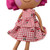 Cherry Print Dress for Lalaloopsy Doll – Sleeveless Cotton Doll Dress with Layered Skirt, Handmade Doll Clothes