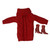 Red Turtleneck Sweater Outfit with Gold Heels for 11.5 Inch Fashion Dolls 