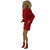 Red Turtleneck Sweater Outfit with Gold Heels for 11.5 Inch Fashion Dolls 