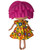 Yellow Floral Bright Cotton with Ruffle Waist Dress for Lalaloopsy Dolls