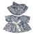 Blue Paisley Dress fit 37cm Collectable Dolls – Easy Fit with Full Back Opening