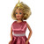 Pink Satin Gown for 11.5 Inch Fashion Dolls – Elegant Barbie Dress with Crown and Heels, Princess Doll Outfit