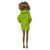  Lime Green Turtleneck Sweater Outfit with Gold Heels for 11.5 Inch Fashion Dolls 