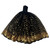 Black and Gold Sequin Strapless Doll Gown for 11.5 Inch Fashion Dolls, Elegant Long Evening Dress for Slim Fashion Dolls