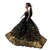 Black and Gold Sequin Strapless Doll Gown for 11.5 Inch Fashion Dolls, Elegant Long Evening Dress for Slim Fashion Dolls