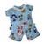 Blue Mickey Print Pajamas Fits Cabbage Patch Kid And Baby Dolls