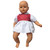 Red Polka Dot Doll Dress for Big Baby Dolls & Stuffed Animals | Fits 16–20 Inch Dolls & Plush Objects