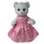 Pink Floral Chiffon Stuffed Animal Dress, Fits 15-17 Inch Stuffed Animals