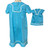 Matching Girl Size 3 and 18 Inch Doll Dresses, Silver Stripe Cotton Dress Set,  Fits 15 Inch Baby Dolls