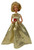Gold Gown Fits 11 1/2 Inch Dolls Like Barbie