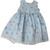 Blue Check Floral Dress for Stuffed Animals and Big Baby Dolls | Lace Trim Sleeveless Dress | Fits Build-A-Bear and 20 Inch Dolls