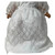 Elegant White Lace Baby Doll Dress 21–23 Inch Dolls, Faux Satin Wedding or Baptism Gown with Train, Handmade Doll Clothes 