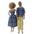 Matching Blue and Yellow Check Outfit Set for 11.5 Inch Fashion Dolls and 12 Inch Male Dolls