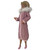 Pink Quilted Winter Coat with White Fur Hood & Pink Heels for 11.5 Inch Fashion Dolls Like Barbie