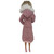Pink Quilted Winter Coat with White Fur Hood & Pink Heels for 11.5 Inch Fashion Dolls Like Barbie