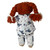 Eeyore Print Flannel Pajamas for 15-16 Inch Baby Dolls and Cabbage Patch Kid Dolls