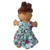 Light Blue Floral Satin Dress for Newborn & Preemie Cabbage Patch Kid Dolls