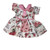 Pink Rose Dress for 14 Inch Baby Alive Dolls – Floral Cotton Blend Dress with Peter Pan Collar for Baby Dolls