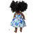 Size 5 Girl & 18 Inch Doll Matching Sundress – Blue Butterfly Cotton Dress Set, Handmade Doll and Me Outfit