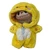 Yellow Chick Costume for 17.5 cm Monster Doll with Hood and Tail