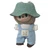 Baby Blue Knit Overalls Outfit for 17.5 cm Collectible Monster Dolls