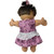 Pretty Mauve Floral Dress for Preemie & Newborn Cabbage Patch Kid Dolls