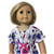 Purple Pink Nightgown Dress for 15–18 Inch Dolls | Lace Trim Doll Dress | Handmade Doll Clothes