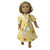 Size 10 Girl & 18 Inch Doll Matching Nightgown – Yellow Star Print Nightgown Set, Handmade Doll and Me Sleepwear