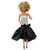 Metallic Silver and Brown High-Low Evening Gown for 11.5-Inch Fashion Dolls 