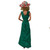 Kelly Green Gala Dress Set for 11.5 Fashion Dolls