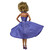 Purple Faux Silk Halter Sundress with Lavender Heels for 11.5 Inch Fashion Dolls 