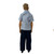 Blue Check Shirt, Tie, Pants and Shoes Outfit for 12 Inch Boy Dolls 