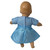 Baby Blue Faux Silk Lace Dress for 14-15 Inch Baby Dolls