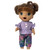 Baby Alive Doll Clothes 12 Inch Doll Outfit Lavender Blouse and Colorful Knit Pants Handmade