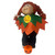 Halloween Costume for 14-15 Inch Cabbage Patch Kid Dolls – Orange Cape Outfit with Pumpkin Bucket