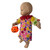 Halloween Clown Costume Dress for 14-15 Inch Baby Dolls with Pumpkin Bucket
