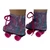 Pink & Blue Glitter Roller Skates for 18 Inch Dolls | Fits American Girl, Our Generation & My Life