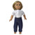 Red Cardigan Coat Sweater & Jeans Set for 18 Inch Dolls | American Girl Outfit