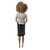 Three Piece Suit for 11.5 Inch Fashion Dolls | Blouse, Skirt & Coat