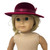 Red Velveteen Hat for 18 Inch Dolls