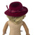 Red Velveteen Hat for 18 Inch Dolls
