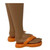 Orange Flip Flops for 12 Inch Male Fashion Dolls
