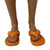 Orange Flip Flops for 12 Inch Male Fashion Dolls