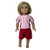 Sport Outfit for 18 Inch Girl Dolls – Pink Top & Red Shorts | Discontinued Sale